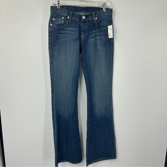 Rock & Republic Denim - Rock & Republic Rhinestone Boot Cut Jeans Embroidered Embellished Womens 29